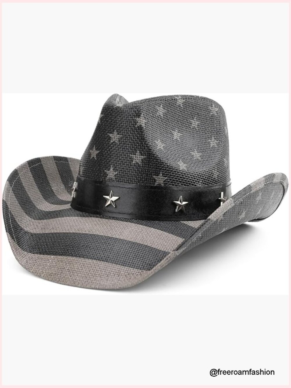 Unisex American Flag Cowboy Hat Patriotic Western Cowgirl Parade Hat